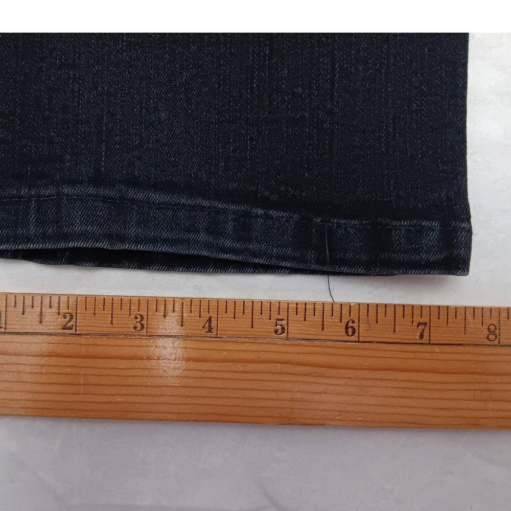 Men‎ Short 27 Inseam True Religion Black Jeans 36 Slim No Flap Hemmed 102158